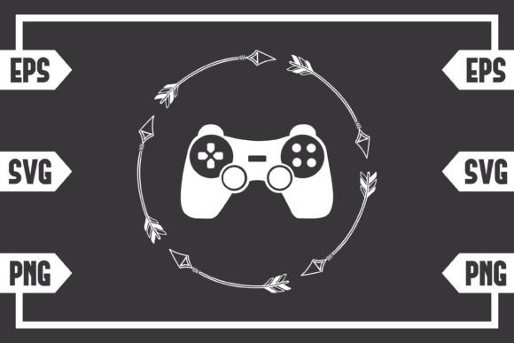Arrows Circle and Gaming Controller Graphics for Crafts