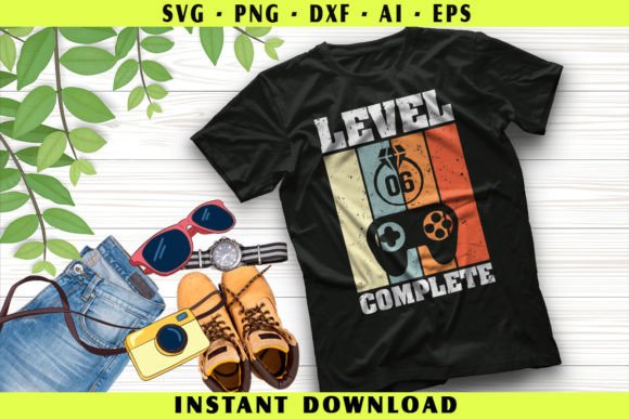 Funny Gaming Celebrate 6th Wedding Graphics for Crafts