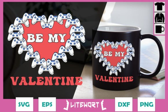 Gaming Be My Valentine Sport Graphics for Crafts