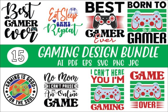 Gaming Design Bundle for Graphics and Crafts