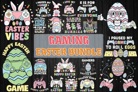 Gaming Easter Bundle SVG 20 Designs: Graphics for Crafts & Content