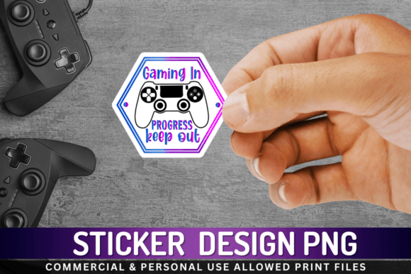 Gaming in Progress Keep Sticker Png Graphics for Crafts