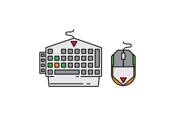 Gaming Mouse and Keyboard for Crafts and Video Games