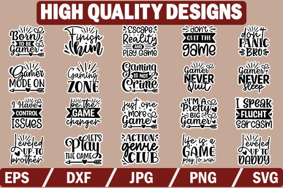 Gaming Sticker Design Bundle: Graphics for Crafts & Brands