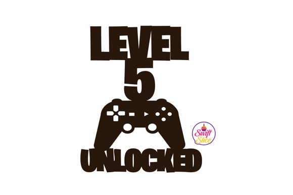 Level 5 Unlocked Gaming Cake Topper Svg Graphics & Crafts Review