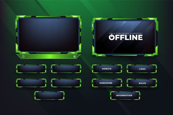 Live Streaming Screen Overlay Vector for Handmade Creations