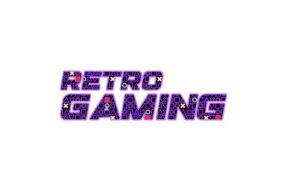 Retro Gaming Graphic Design for Crafts and Video Games