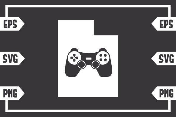 Utah - Gaming Controller Graphics for Crafts & Content