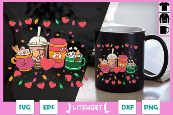 Valentine Cup Sport Gaming Graphics for Crafts